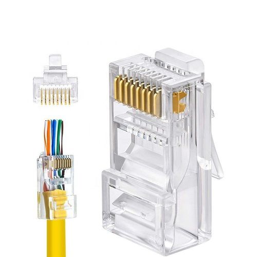 سوکت میان گذر شبکه دی-نت مدل D-NET CAT6 OPEN END